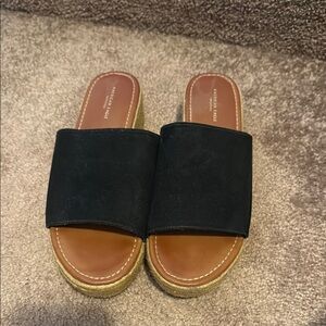 American Eagle Outfitters Black and Brown Mules